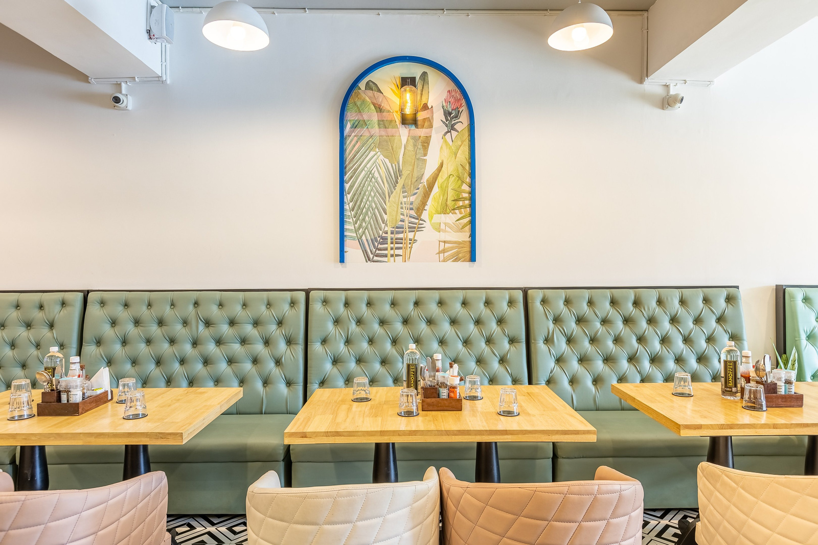 A corner of the café at BANOFFEE